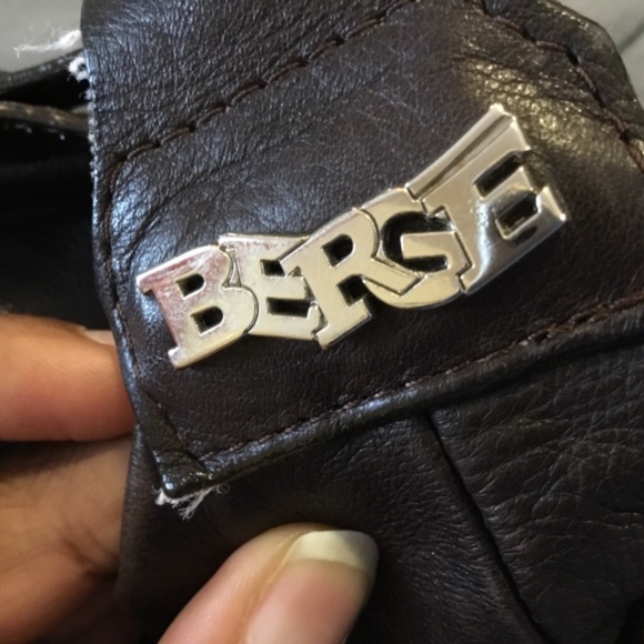 Vintage Brown and Black Leather Laptop Computer Case/Oversized Handbag - Picture 3 of 5